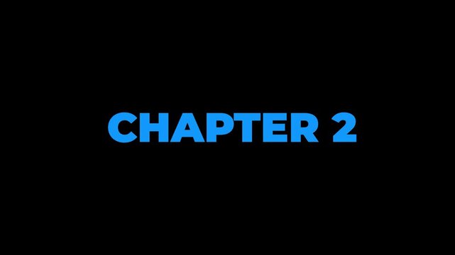 Chapter 2 Typography animation with Liquid wave motion effect on black background