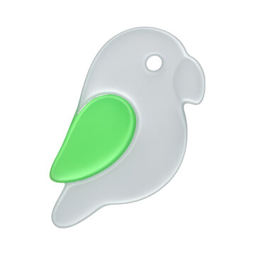 PNG Minimalist parrot icon design