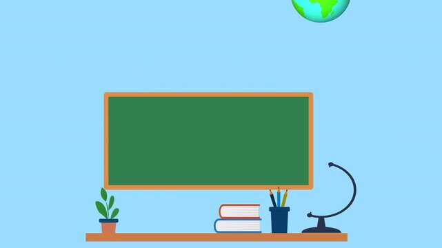 concept featuring a dedicated teacher, books, classroom elements and education symbols, representing teaching, learning, knowledge, inspiration, appreciation, education and a brighter future