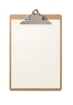 Clipboard with Blank Paper