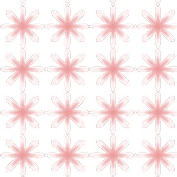 seamless pattern with pink flowers