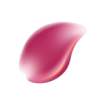 Rosa Lippenstift-Textur oder Kosmetik-Creme-Klecks