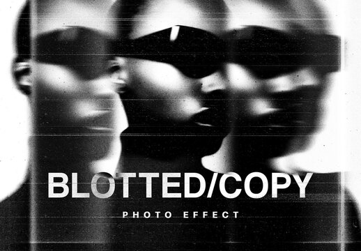 Blotted Copy Effect For Poster And Social Media Design