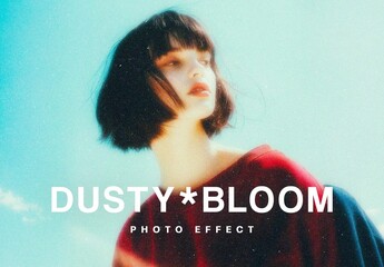 Dusty Bloom Effect For Poster And Social Media Design