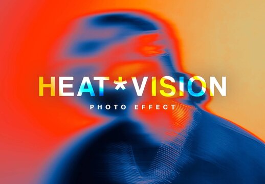 Heat Vision Effect For Poster And Social Media Design