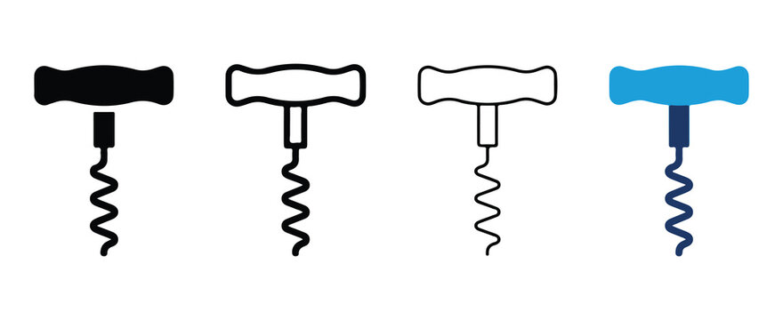 corkscrew designs with transparent background for graphic use