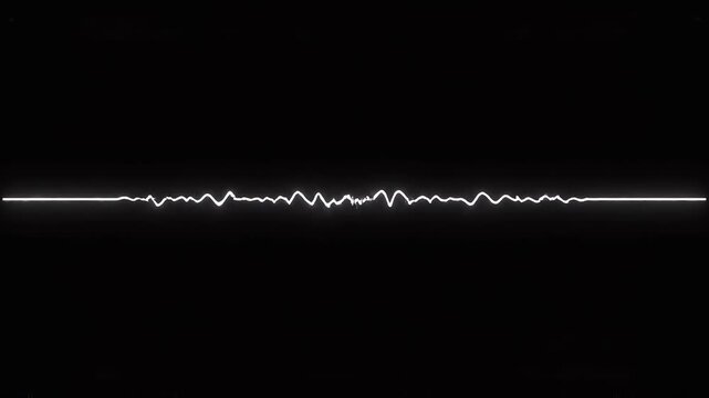 Abstract sound wave patterns evolving in darkness with subtle light shifts for audio spectrum analysis