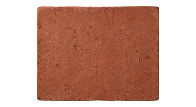 Rough textured red clay brick with visible imperfections and a rustic feel