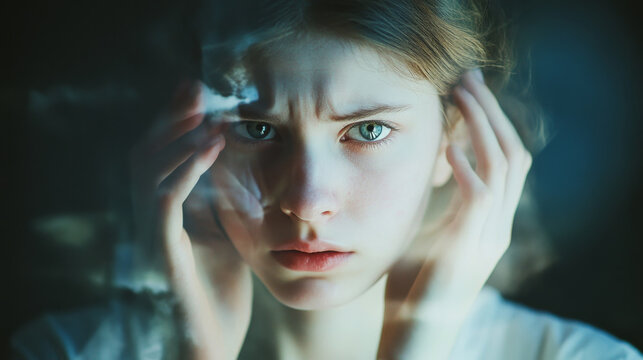 Conceptual Portrait Representing Identity and Mental Health