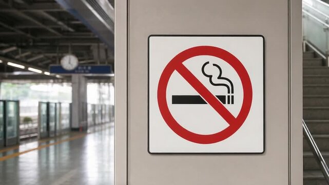 No smoking sign in the hospital.