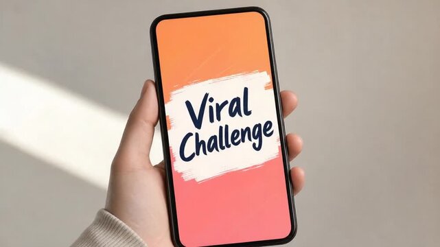 Viral challenge on social media.