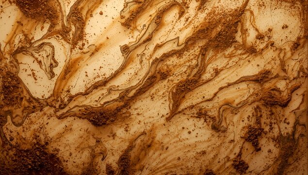 Brown Marbled Liquid Texture Swirl