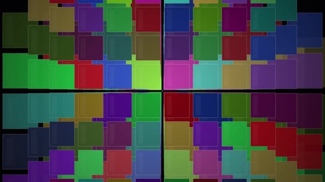 Vibrant colorful pixel art design.