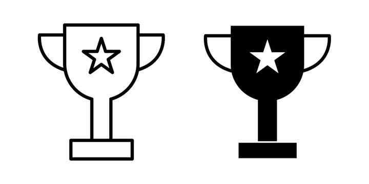 Trophy icon shows an award or prize given for achievement, victory, excellence, or outstanding performance.