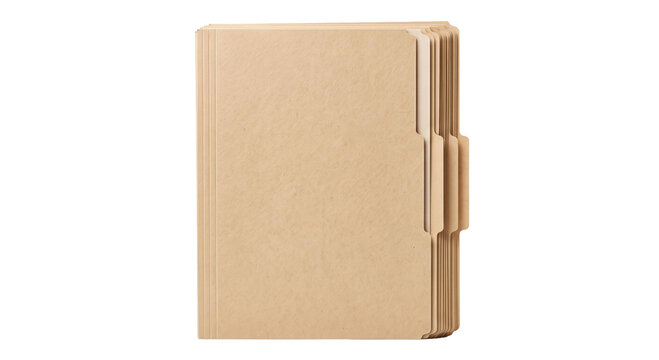 Stack of manila file folders with tabs for organizing documents