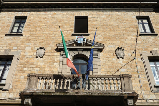 Fa&ccedil;ade de la mairie de Savigno en Italie