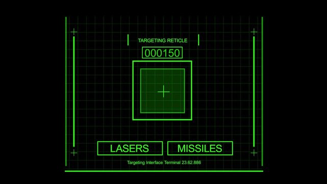 A Targeting Tracking Hologram for a Futuristic Starship or Starfighter