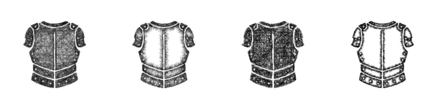 Sketch black and white backplate icon design set