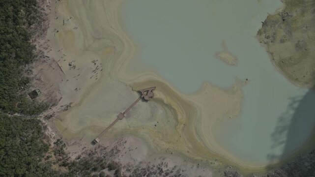 Kawah Putih White Crater from above