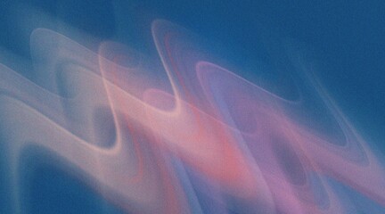 Fototapeta premium Minimalist Abstract Light Flow on Dark Blue Grainy Background