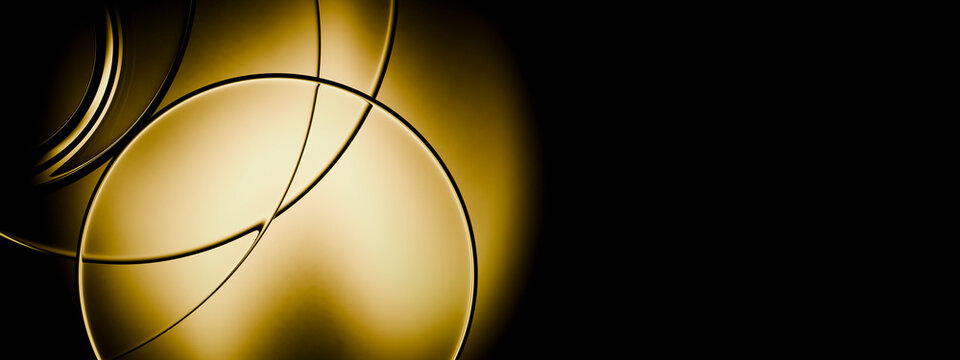 3D Golden Ring Form