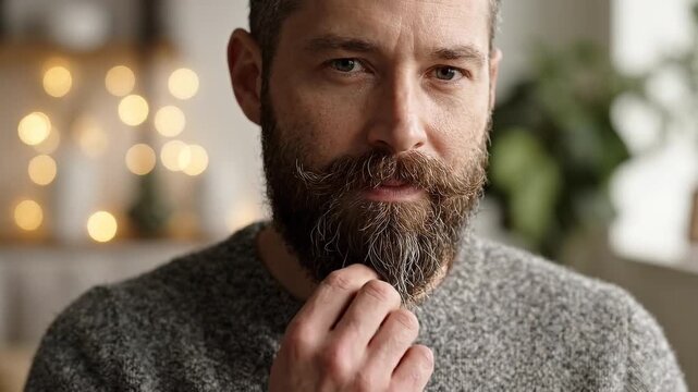 Beard and mustache for Movember awareness campaign in November