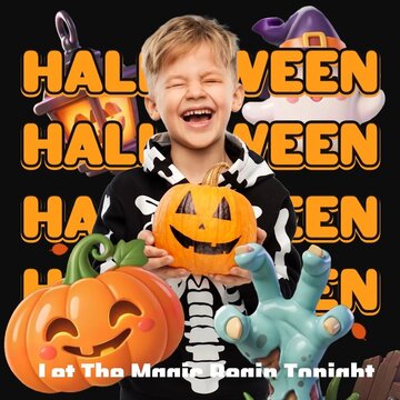 Cute 3D Halloween Opener - Square