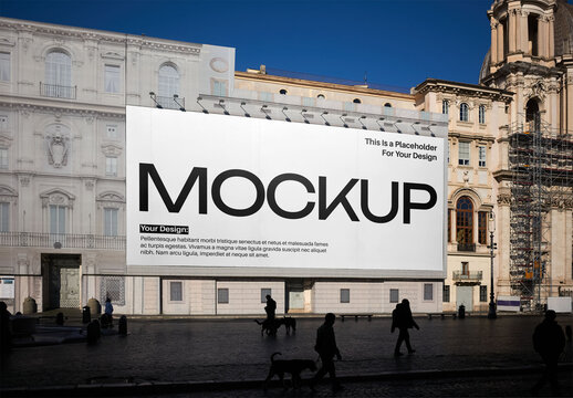 Mockup Of Customized hoarding