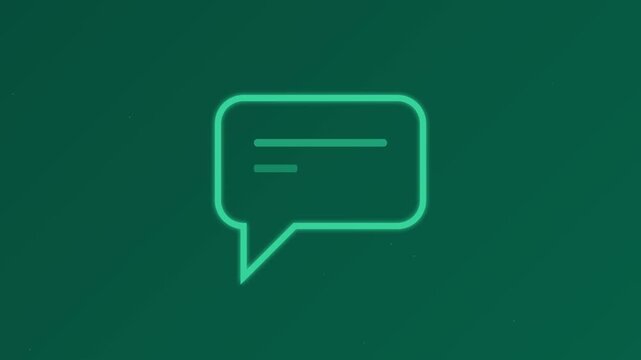 Pop Up Chat Message Motion Graphic