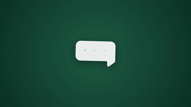 Pop Up Chat Message Motion Graphic