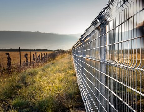 welded wire fencing section