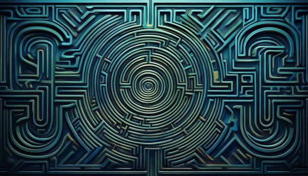 maze labyrinth design pattern wallpaper background