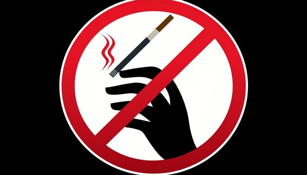 no smoking no vaping prohibition sign on ai generated by png