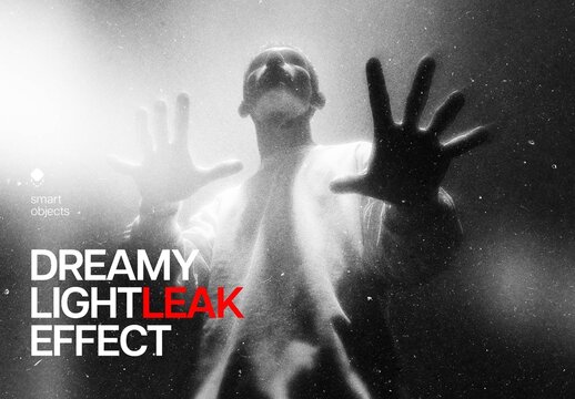 Dreamy Light Leaks Effect For Poster And Social Media Design