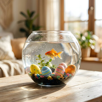 Easter Goldfish Bowl Decoration