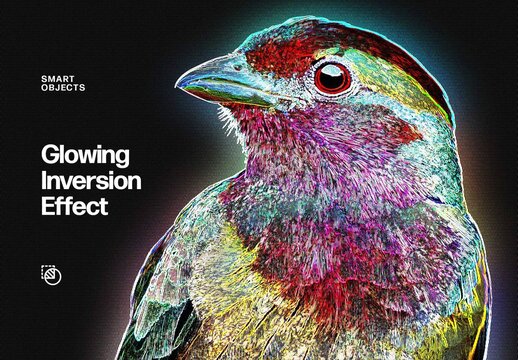Glowing Inversion Effect For Poster And Social Media Design