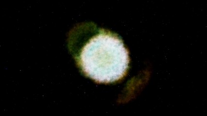 Little Ghost Nebula NGC 6369 Planetary Nebula 8K 3D Render © Hasan
