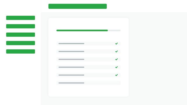 Educational progress dashboard showing task completion and goal achievement