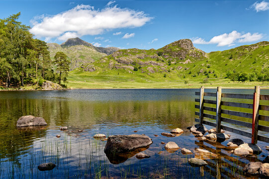 Blea Tarn in The English Lake District Cumbria England UK