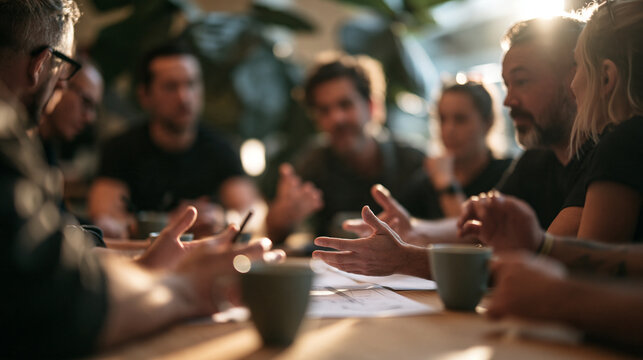 Diverse Creative Business Team Collaborating at Office Meeting