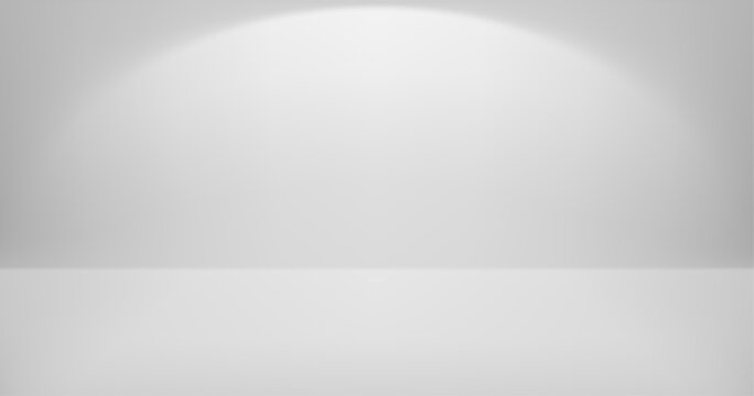 Modern grey studio background with gradient light effect for product presentation. Vector bg minimal design projects with clean abstract space