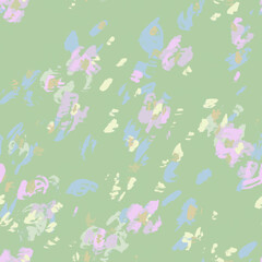 Fototapeta premium Hand-Drawn Pastel Floral Seamless Pattern Background
