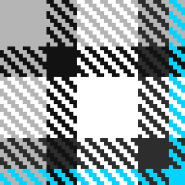 Neo-Modern Twill 2x2 Seamless Tartan Plaid Pattern