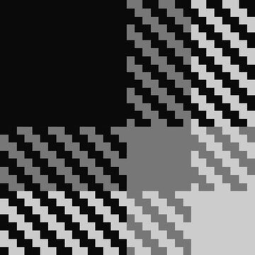 Monochrome Twill 2x2 Seamless Tartan Plaid Pattern