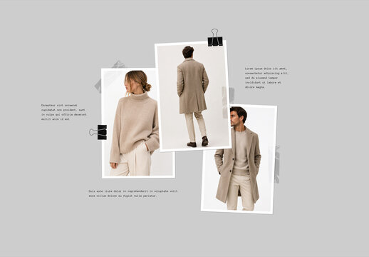 Layered Photo Collage Mockup