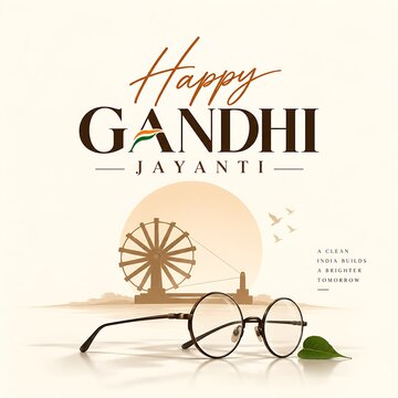 Gandhi Jayanti Social Media Post Instagram Story and Banner Design for Indian Independence Celebration