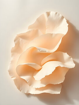 Layered Translucent Handmade Paper with Soft Warm Light