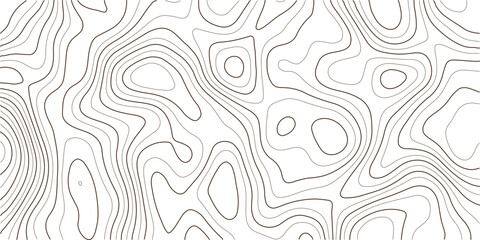 Topographic map pattern with contour lines. Abstract elevation geography texture. Minimalist landscape vector background. Seamless terrain design for maps. © MD.HUZZATULLAHISLAM