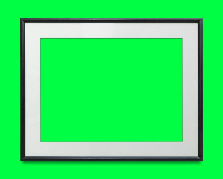 Empty frame with green background, suitable as mockup