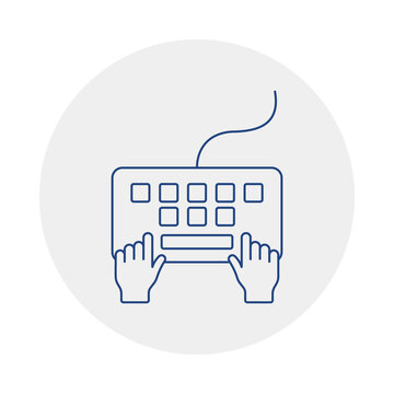 Data Entry Icon, Data Entry and Information Management for Business Operations, Professional Data Input System for Digital Records, Database and Office Administration